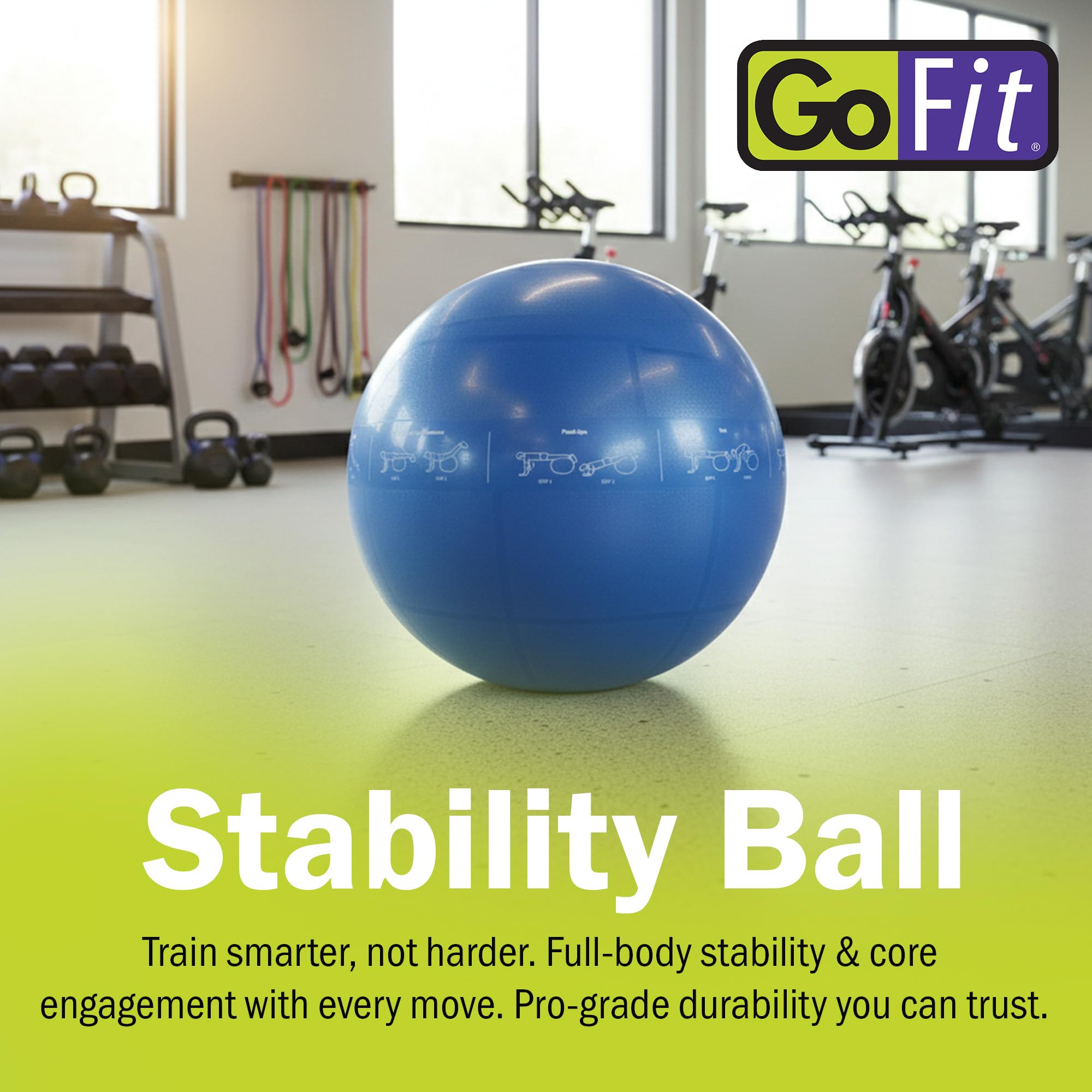 GoFit Professionale - Palla di stabilità Unisex Adulto