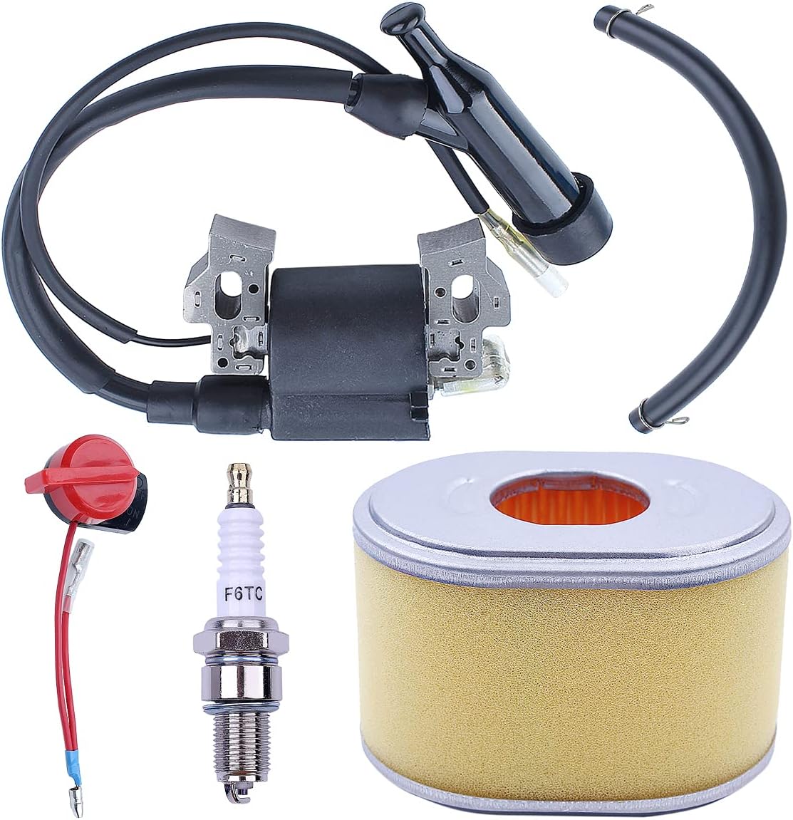 Ignition Coil Spark Plug Filter On Off Engine Stop Switch Line for GX120 GX160 Engine Generator Mower Motor