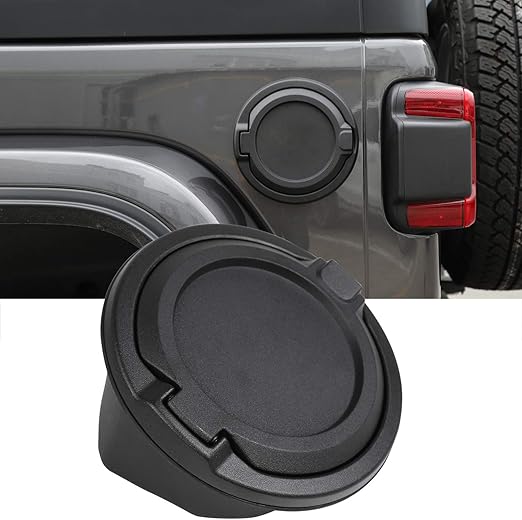 Gas Cap Cover Fuel Tank Door Cover for Jeep Wrangler JL JLU 2-Door 4-Door 2018 2019 2020 2021 2022 2023 2024