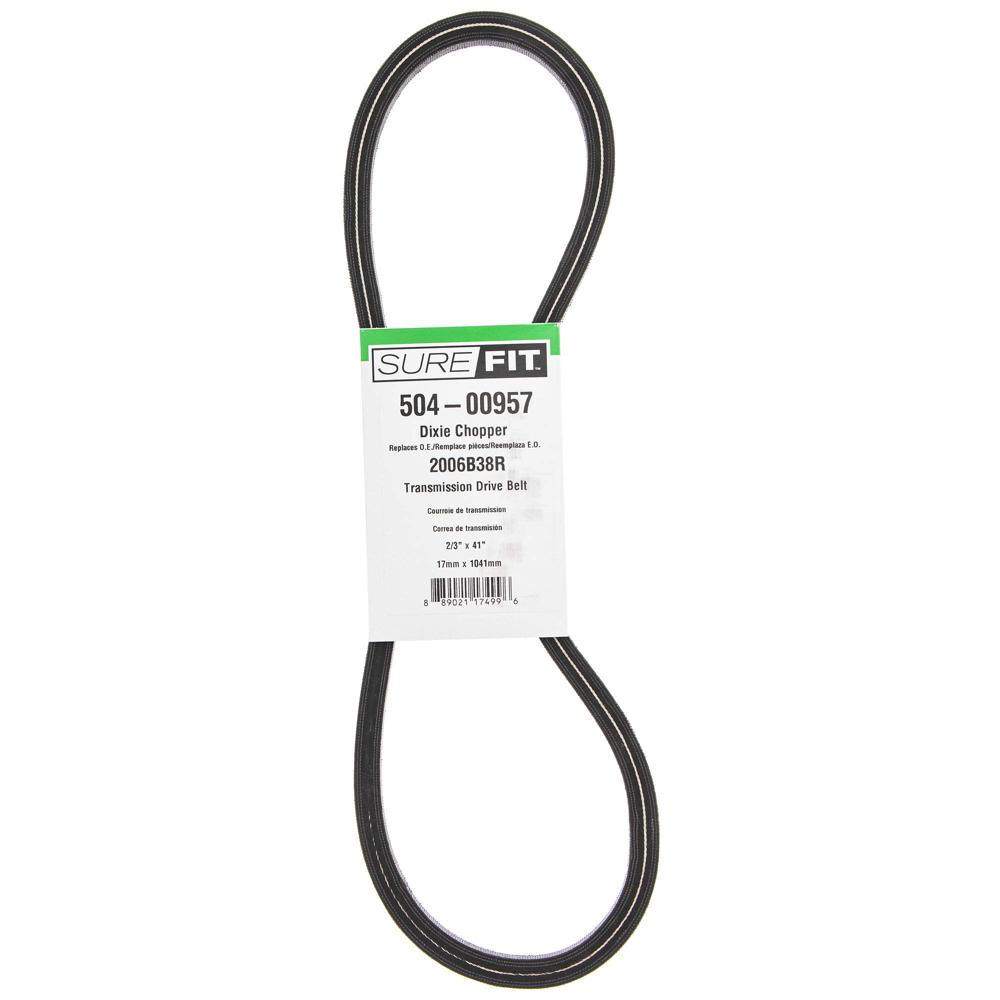 SureFit Transmission Drive Belt Replacement for Dixie Chopper 2006B38R Magnum Sidewinder LX2000 XXW4000 Mowers