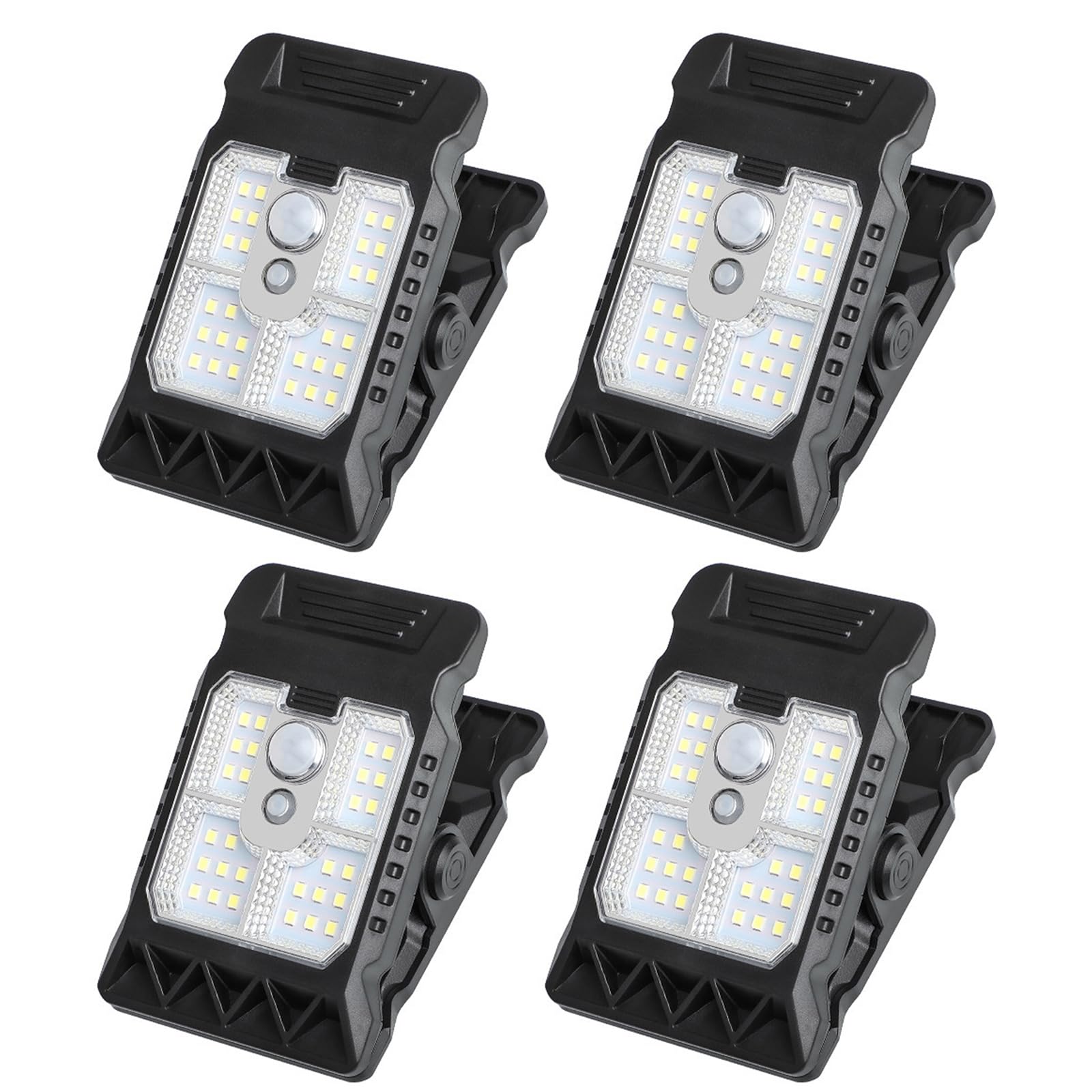 Maxtonser Solar Power Clip On Lamp Motion Detection High Brightness For Outdoor Camping Tent Pathway And Patio Lighting