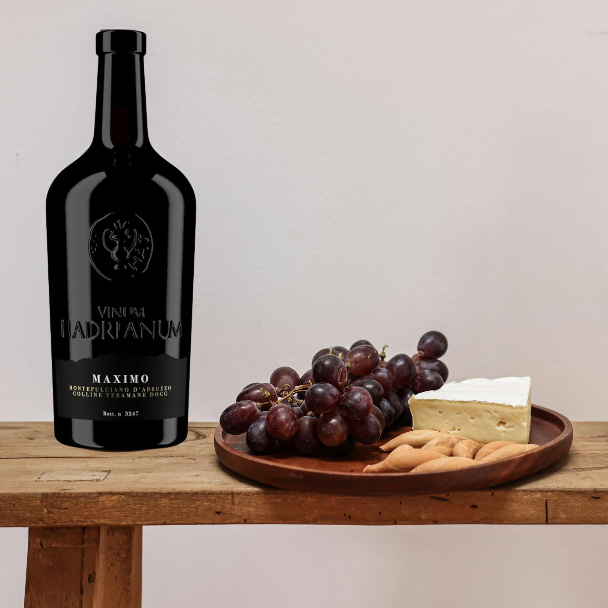 6 Bottles Italian MAXIMO 2021 Red Wine (Color Bright Ruby) Montepulciano D'Abruzzo by Vinum Hadrianum | Colline Teramane DOCG Embrace Wine | Excellence in Every Sip - (Each Bottle 750 ml)