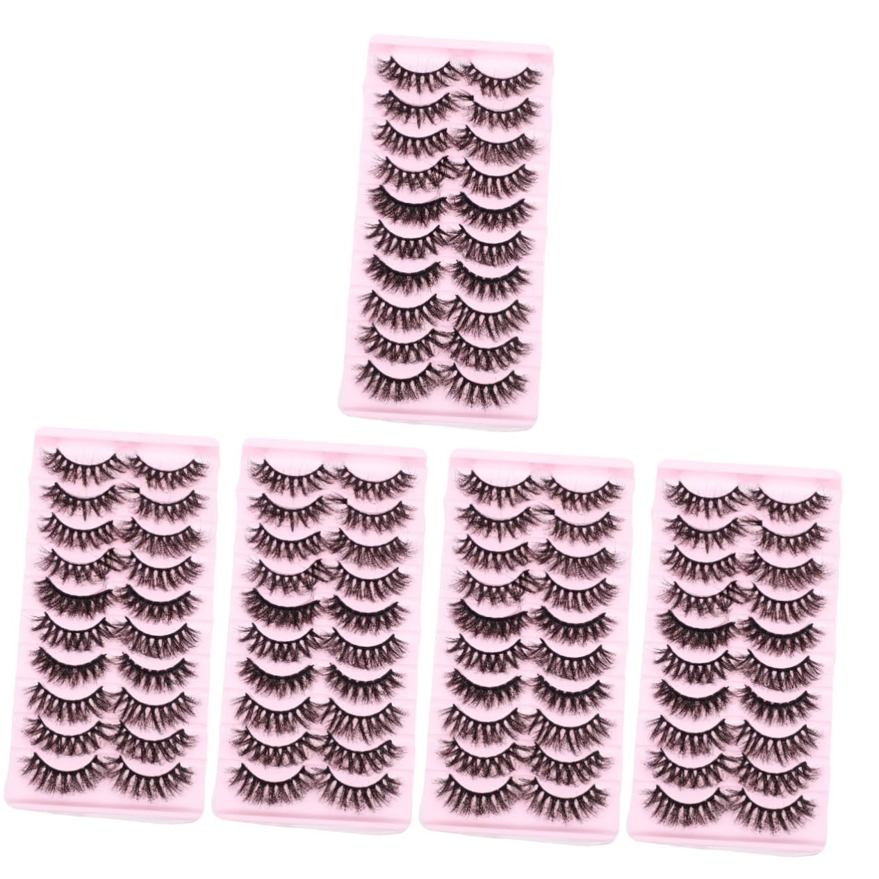minkissy 50paia Fake Eyelashes Extensions for Natural Look Soft Comfortable for Weddings Photography Daily Wear