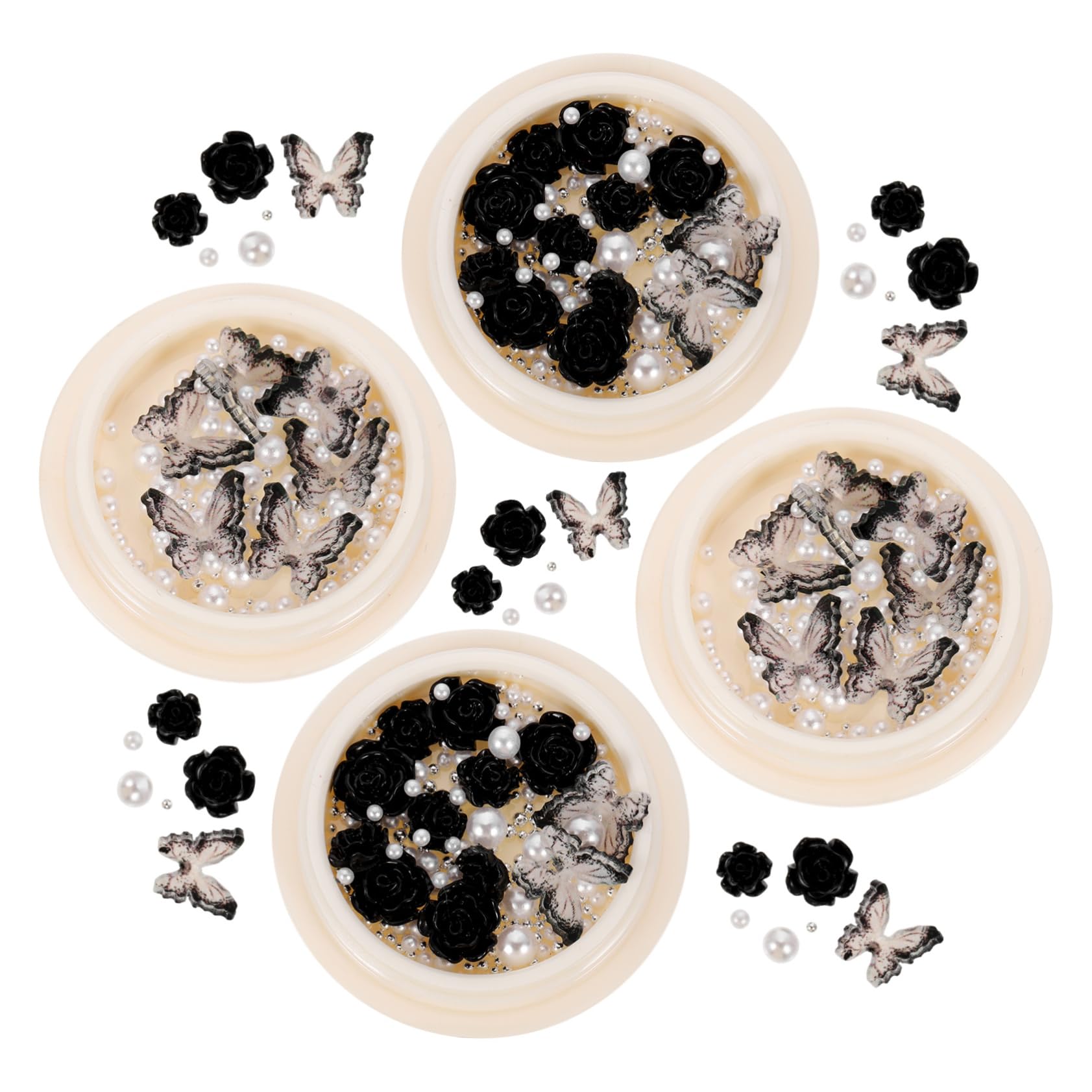 WOONEKY Charms Per Unghie Decorazioni Nail Art Nail Jewels Unghie Dark Per Occasione