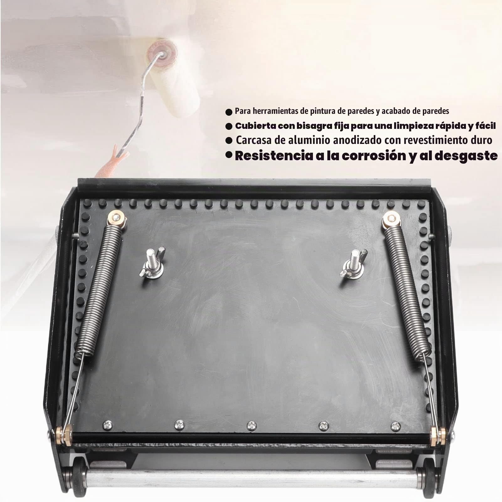Caja Plana Masilla Caja De Raspado Masilla Caja De Raspado Herramienta De Acabado De Pared Tablero De Yeso Caja Plana Acabado Caja Plana Para Profesionales Entusiastas Del Bricolaje(8 pulgadas)