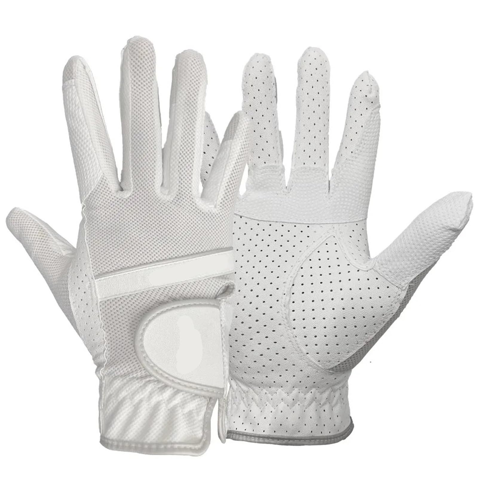Guantes Ecuestres con Forro Polar Guantes Deportivos ecuestres, de Malla elástica, Antideslizantes y Transpirables for Ciclismo para EquitacióN