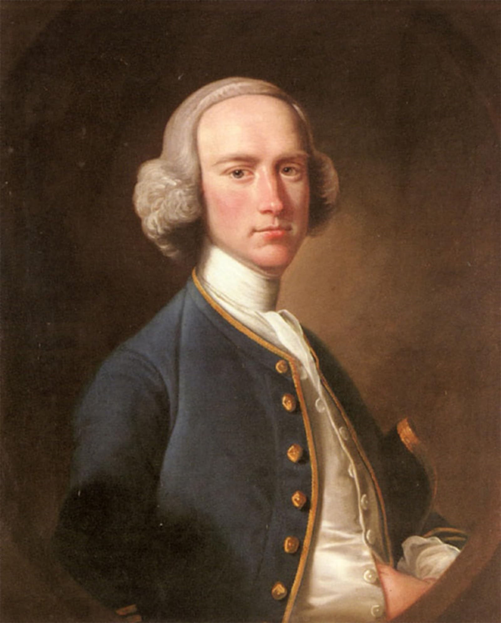 HRJUBWREE Famous Paintings Pictures Artwork Picture Portrait of George Hill Sergeant At Law Henry Pickering Photo Wall Print for Home Decor 60x90cm