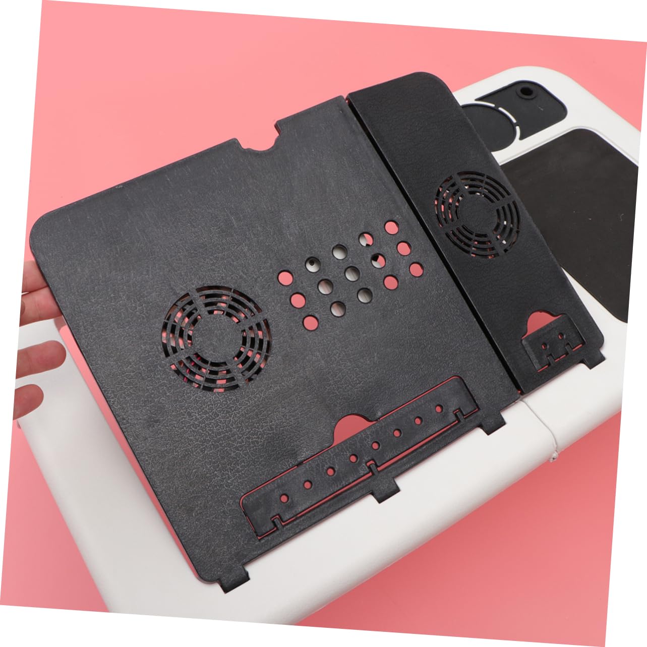 UKCOCO Supporto per Laptop Pieghevole in Abs, Raffreddamento Usb Scrivania Portatile Multiuso, Facile da Riporre per Notebook a Casa