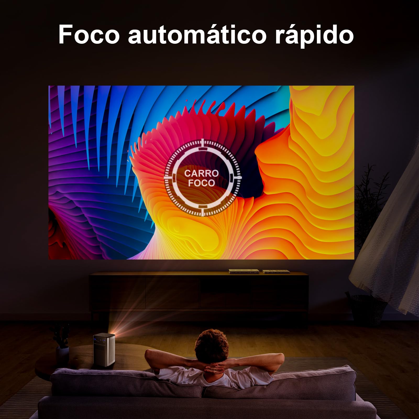 Mini projetor BYINTEK P70-A, corpo de metal, suporta pixels