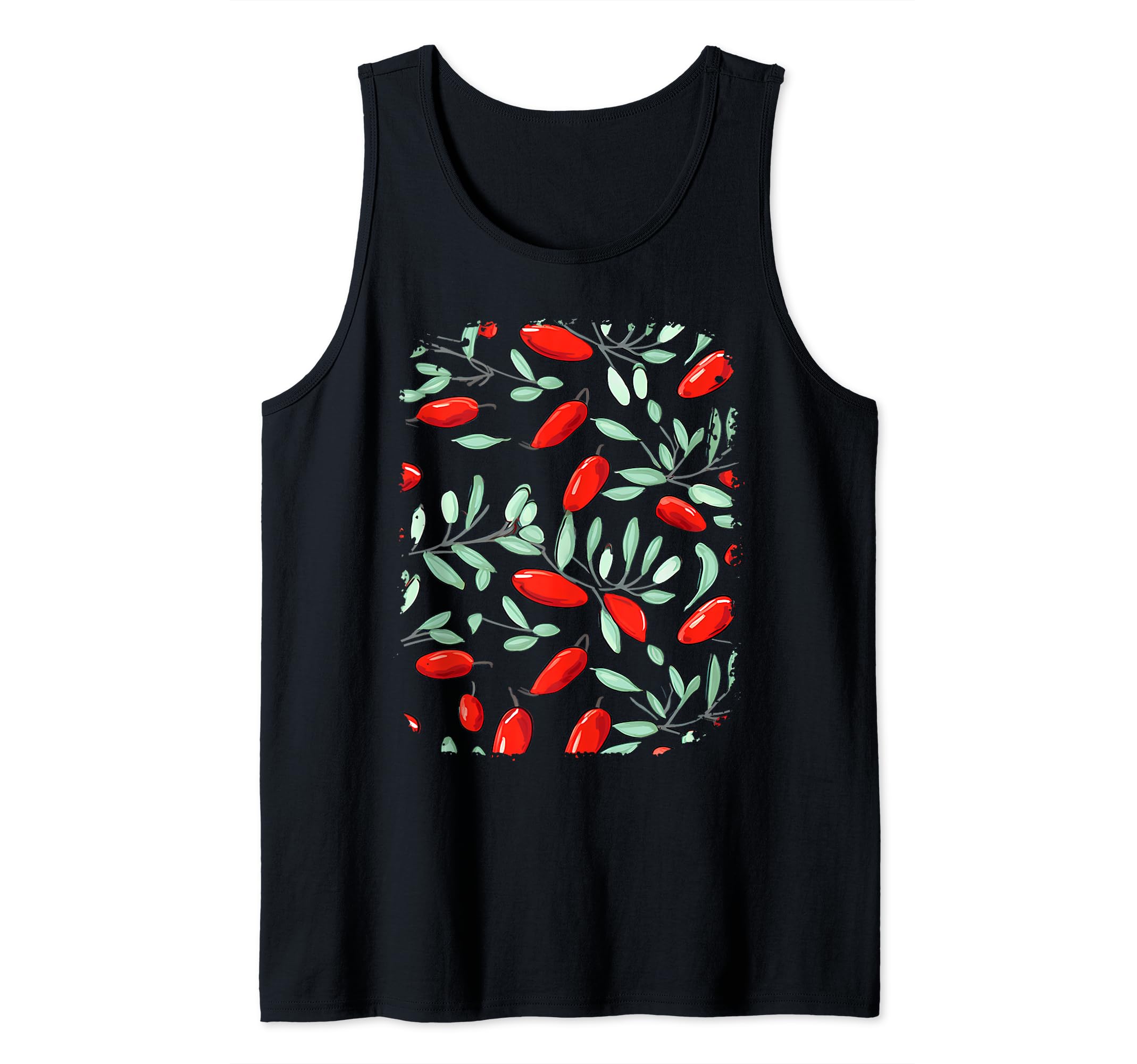 Botanical Goji berry Fruit Design Lover Veggies Men Women Tank Top