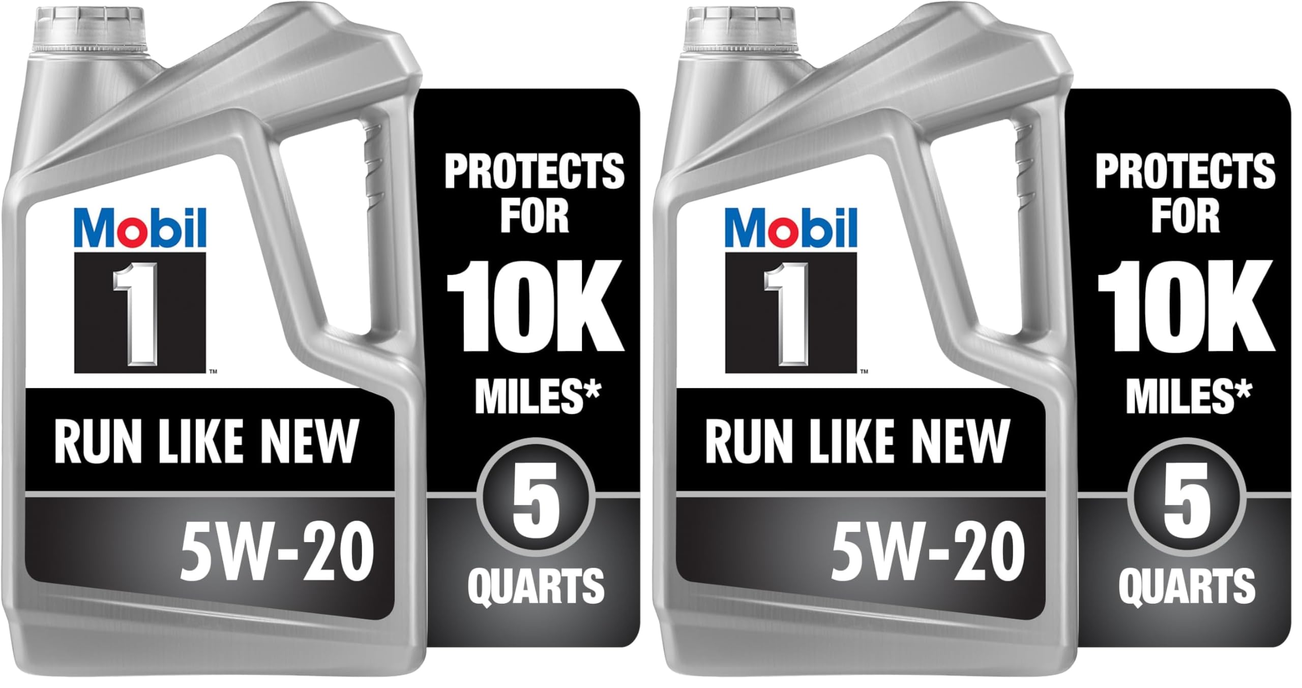 Mobil 1 Advanced Full Synthetic Motor Oil 5W-20, 5 Quart (Pack of 2)