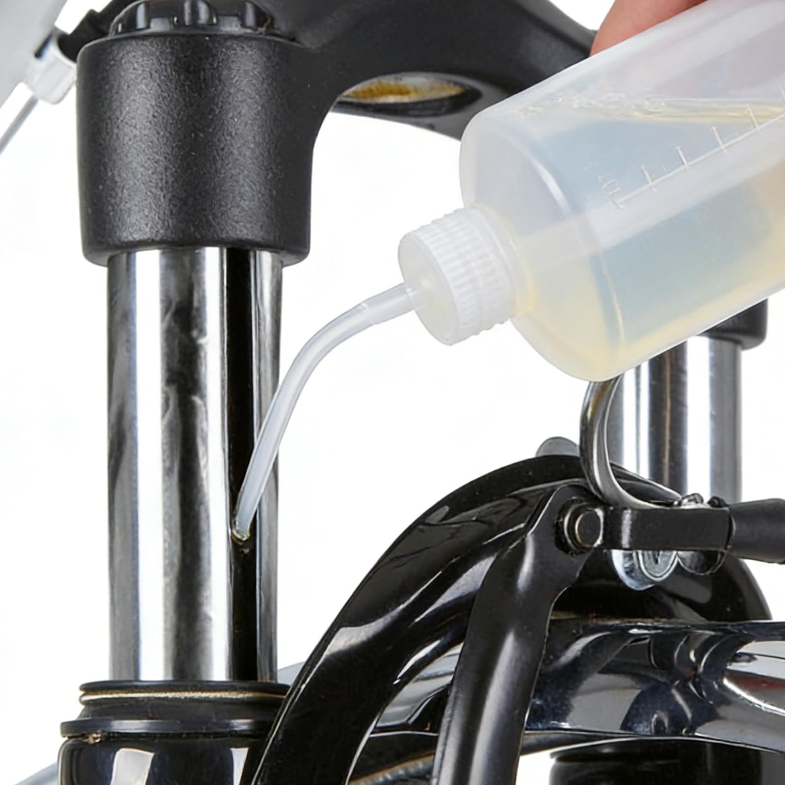 Spritzflasche 500ml Set 4 Stück – Dosierflasche HDPE mit gebogenem Ausguss, Squeeze Bottle mit Trichter und Etiketten, Laborflasche Auslaufsicher für Küche Auto Reinigung DIY