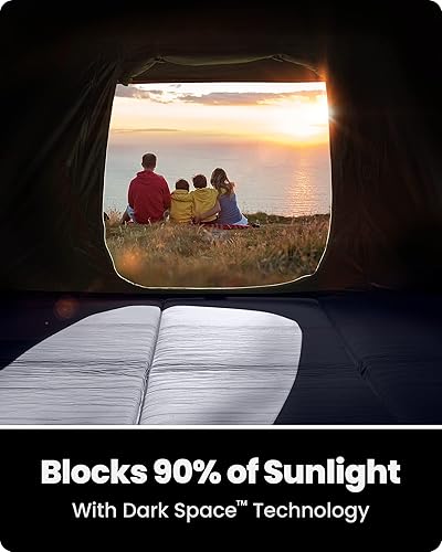 Miniatura 2 de OutdoorMaster Tiendas de campaña para 46 personas con tecnología de refugio opaco, fácil instalación en 60 segundos, tienda desplegable resistente a