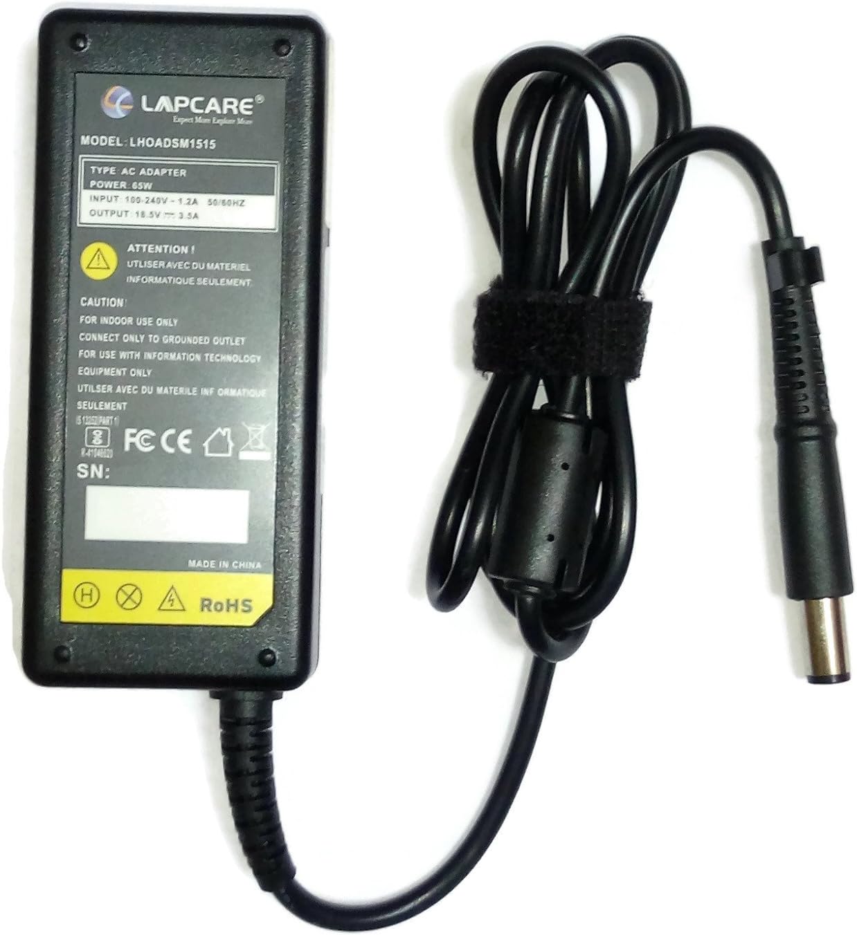 Lapcare Laptop AC Adapter for HP Compaq CQ40, CQ42, CQ45, CQ50, CQ60, CQ6 (Black)