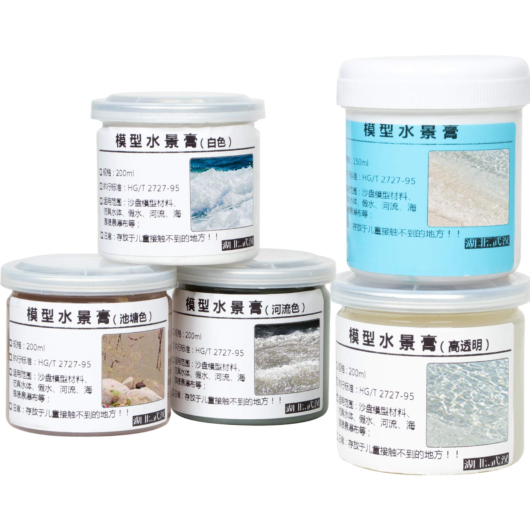 Gel acrílico efecto agua Musykrafties de 950 ml para modelismo y dioramas realistas