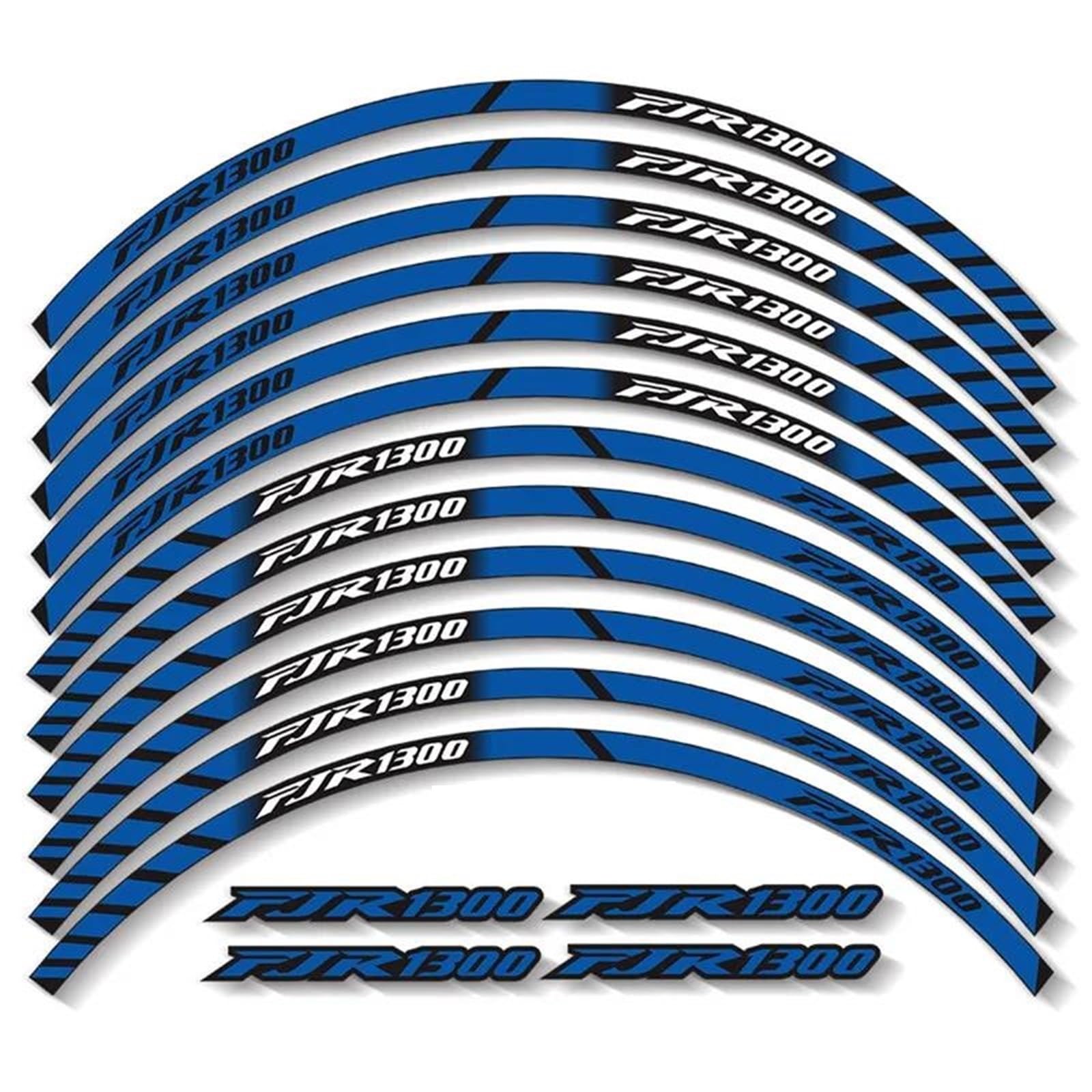 1 Set of Motorcycle Wheel Stickers Stripes Reflective Rim for Yamaha FJR1300 FJR 1300 Motorbike