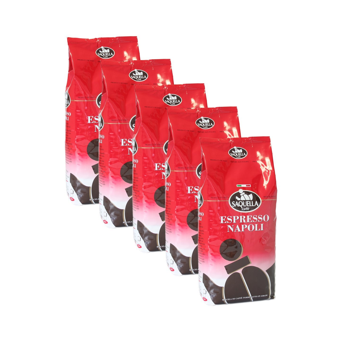 SAQUELLA Espresso Napoli, 1000g 5er Pack
