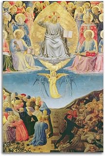 Fra Angelico Famous Work Poster The Last Judgement Artworks Canvas Room Aesthetic Wall Art Prints Home Modern Decor Gifts 08x12inch(20x30cm)