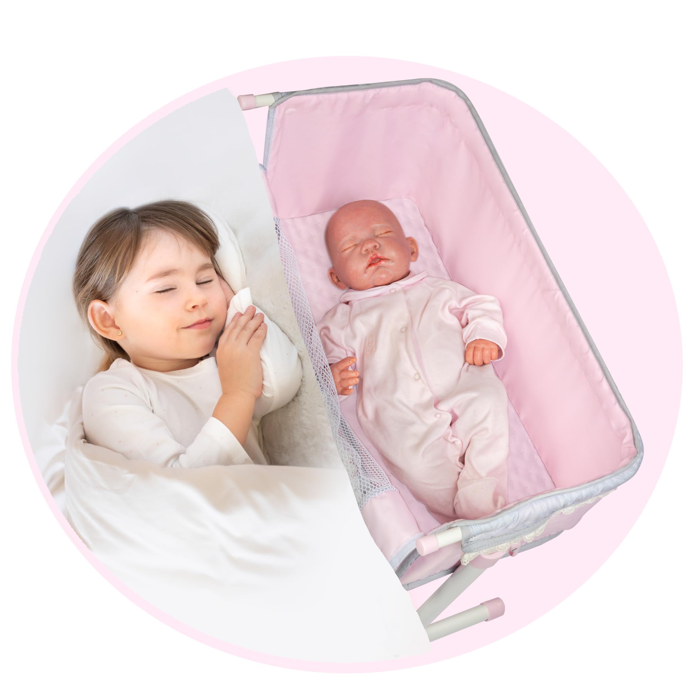 Regulowane łóżeczko dla lalek Sophie Sleep with Me DeCuevas 51275