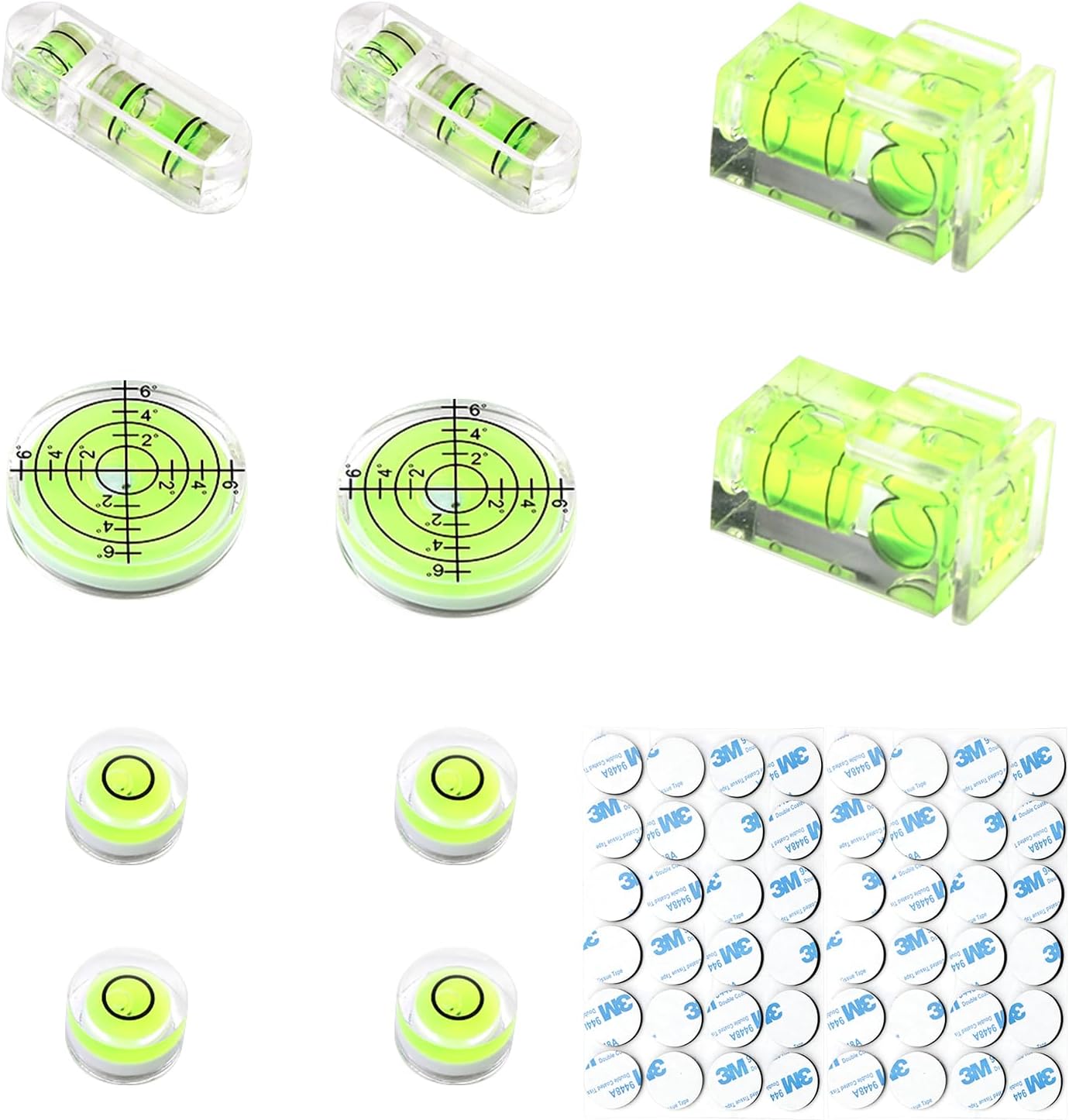 Celkový pohľad na súpravu mini vodováh UOCAI