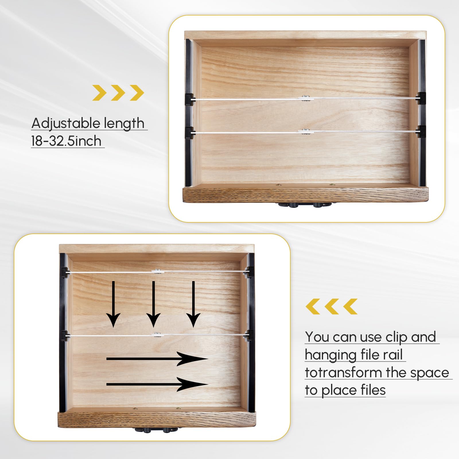 Hanging File Rail Clip Set 24-Pc Hanging File Rail & Clip Set - 8 PVC ...