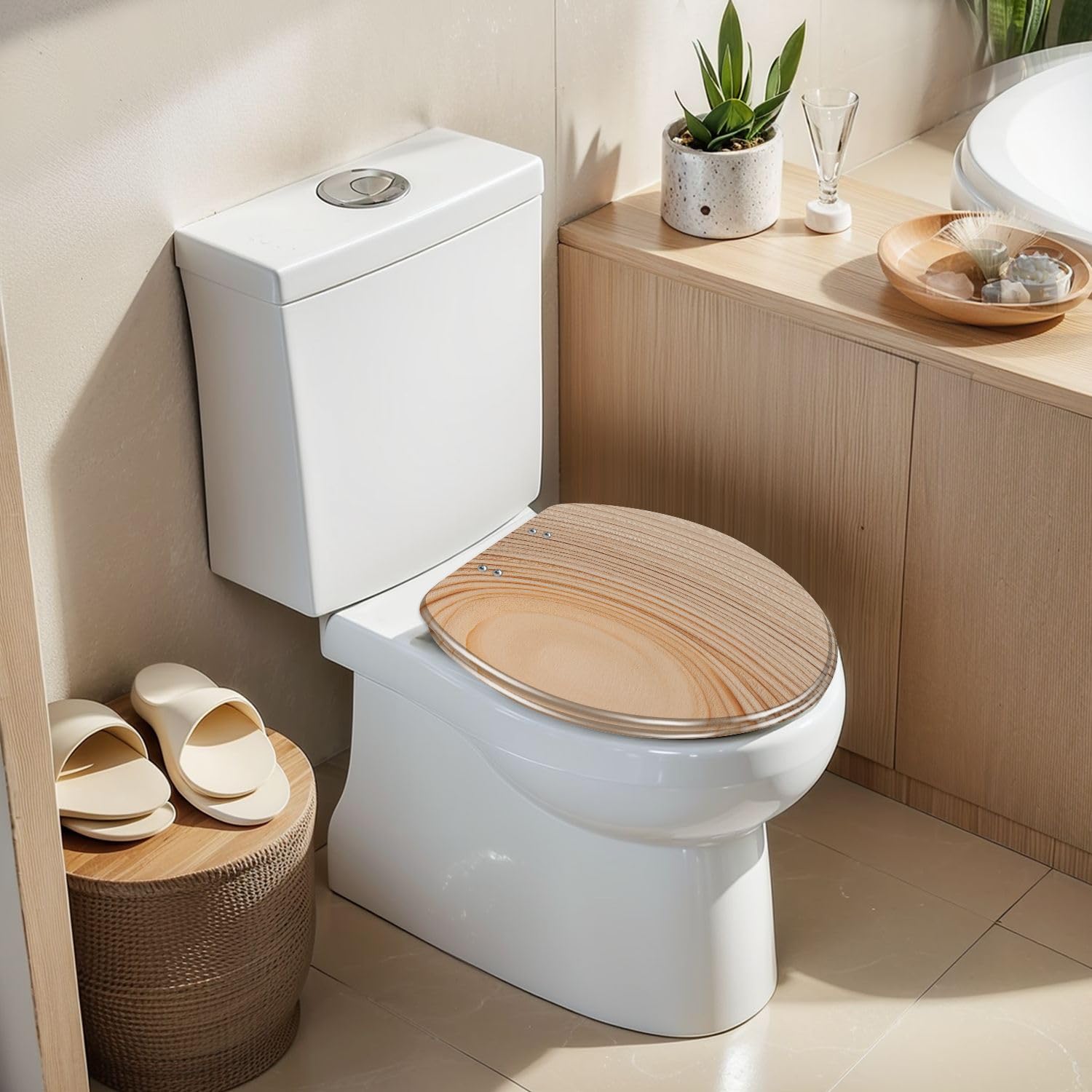 Asiento de inodoro alargado de resina para baño