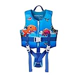 REALIKE Kids Swim Vest Toddler Floaties Adjustable Safety Strap Swimming Aids for Toddlers Children Float Swimsuit, Suitable for Age 2-10 Years/22-88lbs