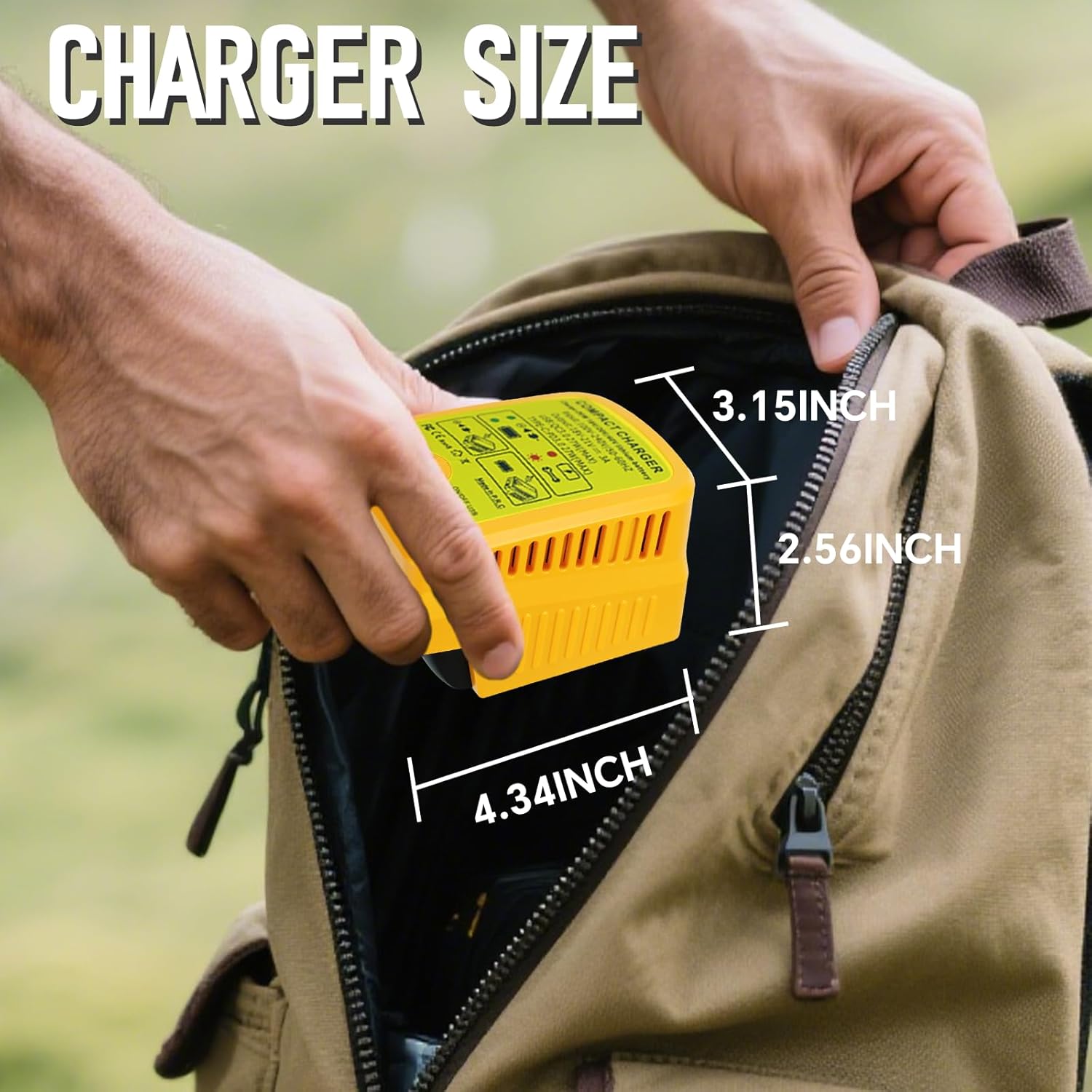 Battery Charger for Dewalt 20V Battery, Charger Adapter with Type-C Fast Charging and USB Port, Compatible with 18V/20V/60V Lithium-Ion Batteries(No Battery) - Image 5