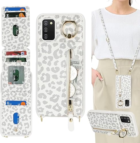 Miniatura 30 de Funda para Samsung Galaxy A14 5G con tarjetero para mujer, para Galaxy A14 5G, funda cartera para teléfono con correa, ranuras para tarjetas de