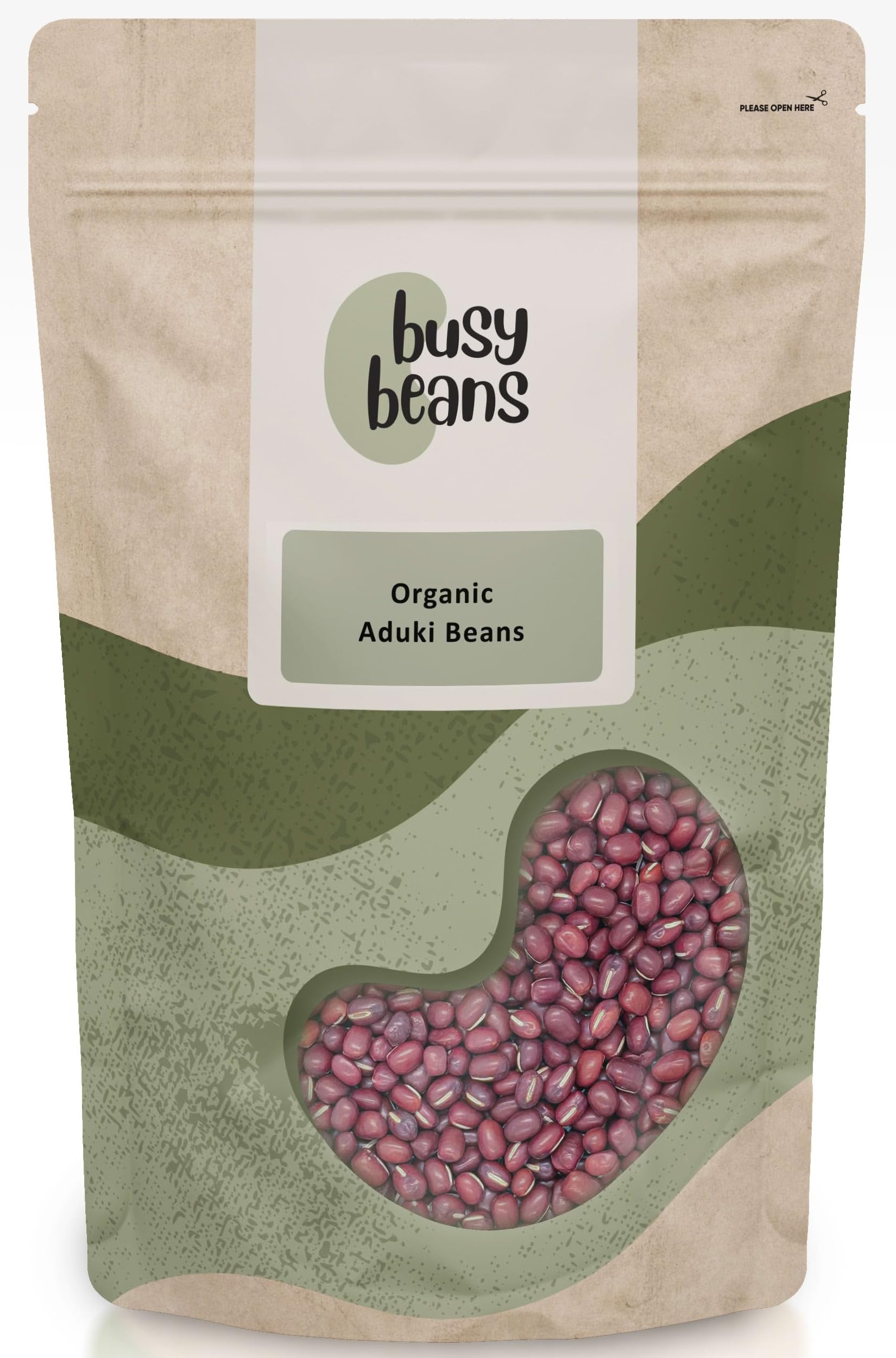 Organic Adzuki Beans (Aduki) | Certified Organic | by Busy Beans Organic (500g)