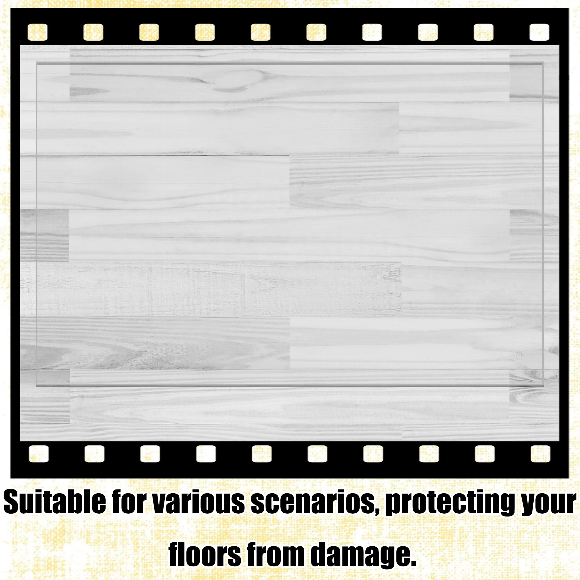 Tapis Antidérapant 70 x 140 cm PVC Imperméable, Antidérapant et Insonorisant PVC Tapis Sol Bureau Différentes Taille, Personnalisable pour Sol de Maison et de Bureau, Couleur Transparente