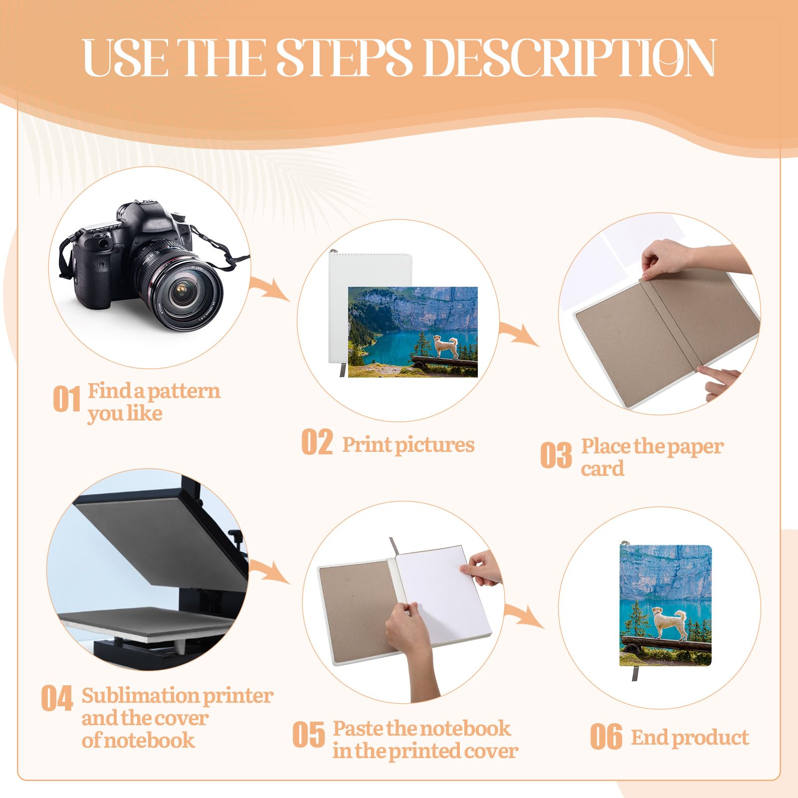Colarr 12 cuadernos de sublimación en blanco a granel A5 190 páginas gruesas de piel sintética cuaderno de sublimación cuaderno de notas de sublimación de cuero diario de sublimación para suministros