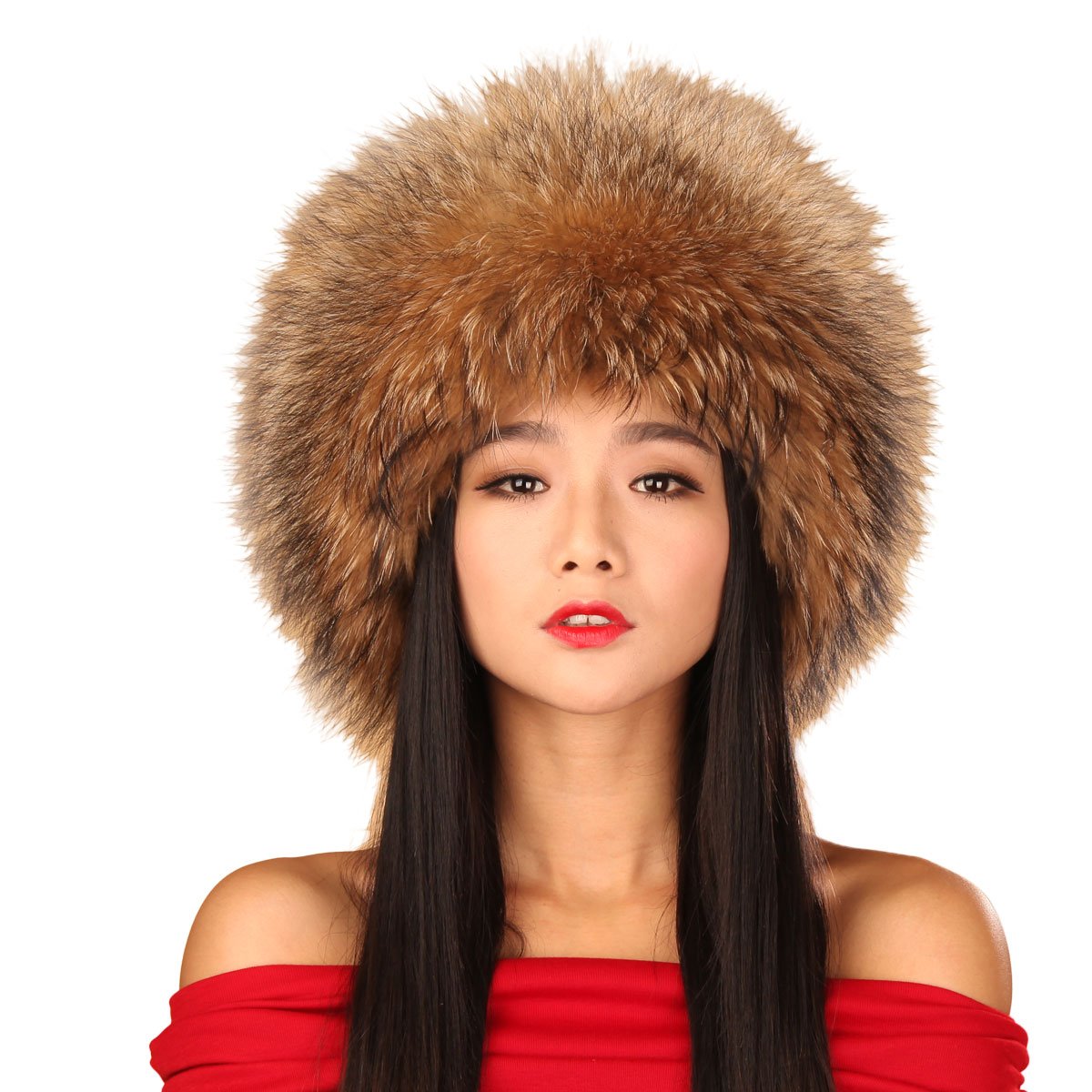 Ursfur Natural Arctic Fox All Fur Zhivago Pill Box Fur