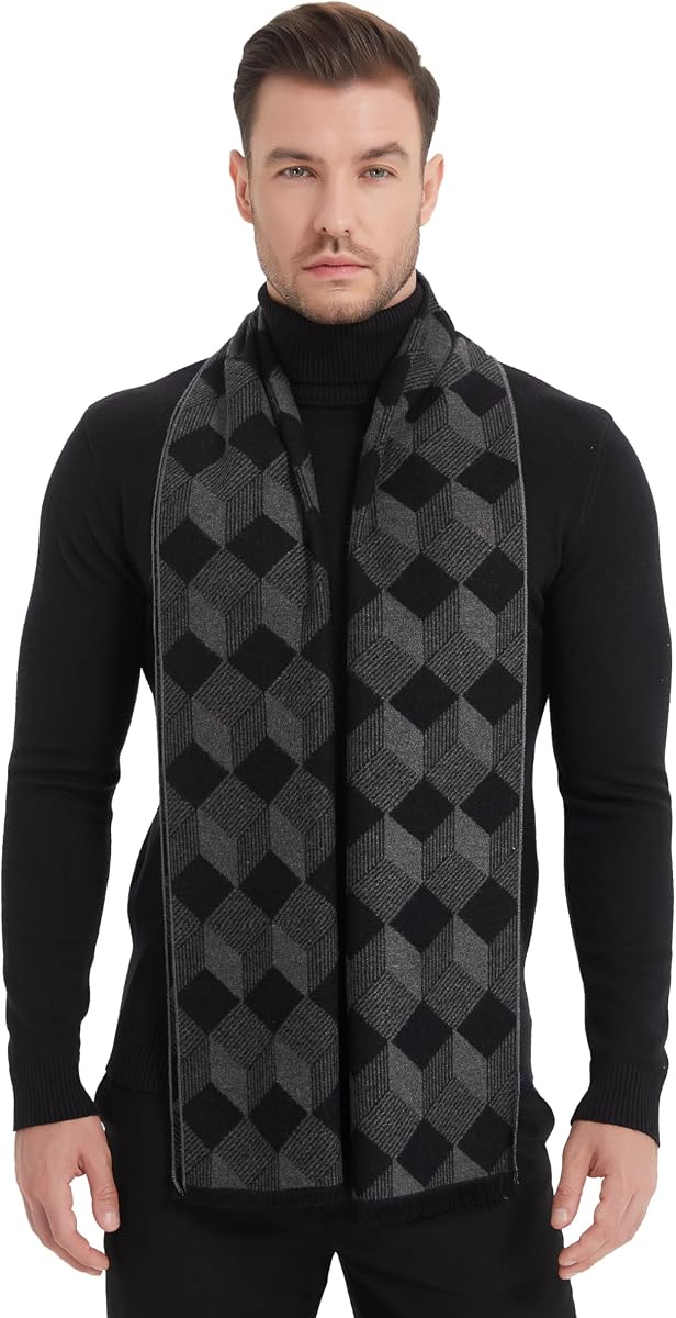 EP Mode Men's Winter Scarf, Cashmere Feel, Super Soft & Warm