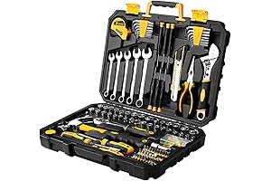 158 Piezas Juego de Herramientas-Juego de herramientas de mano para el hogar,...