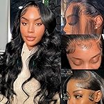 Tiwugi 20 Inch Body Wave Lace Front Wigs Human Hair Pre Plucked 13x4 HD Lace Front Wigs Human Hair Wig 180% Density Body Wave Wig Lace Frontal Wigs with Baby Hair for Women