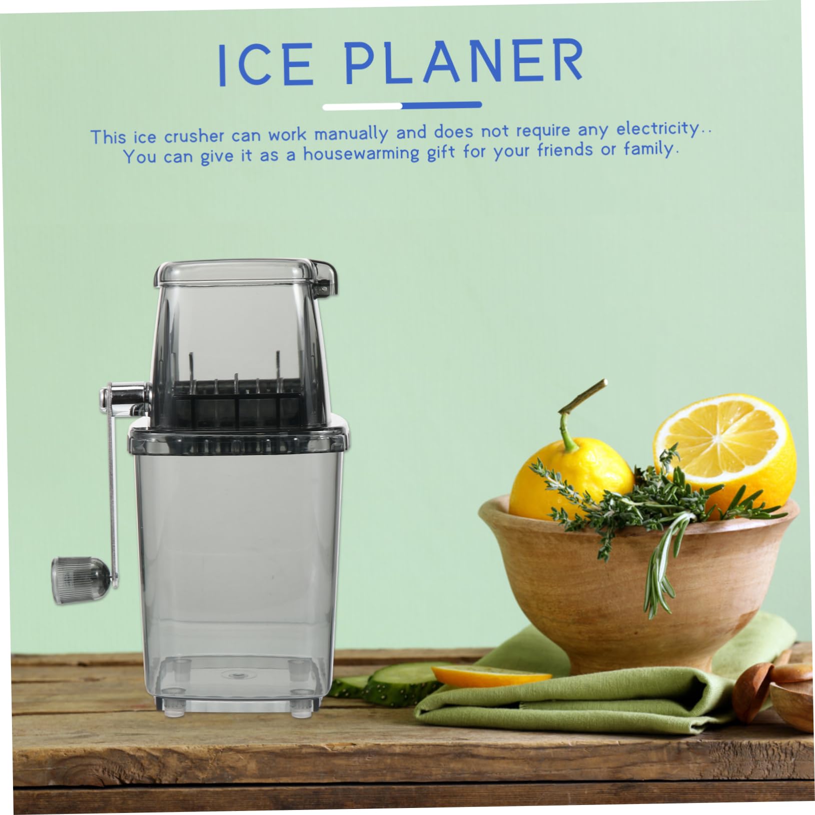 Tritaghiaccio Manuale Portatile Multi- per Ghiaccio Tritato per Cocktail Granita e Bevande Fresche Utensile Senza Elettricità