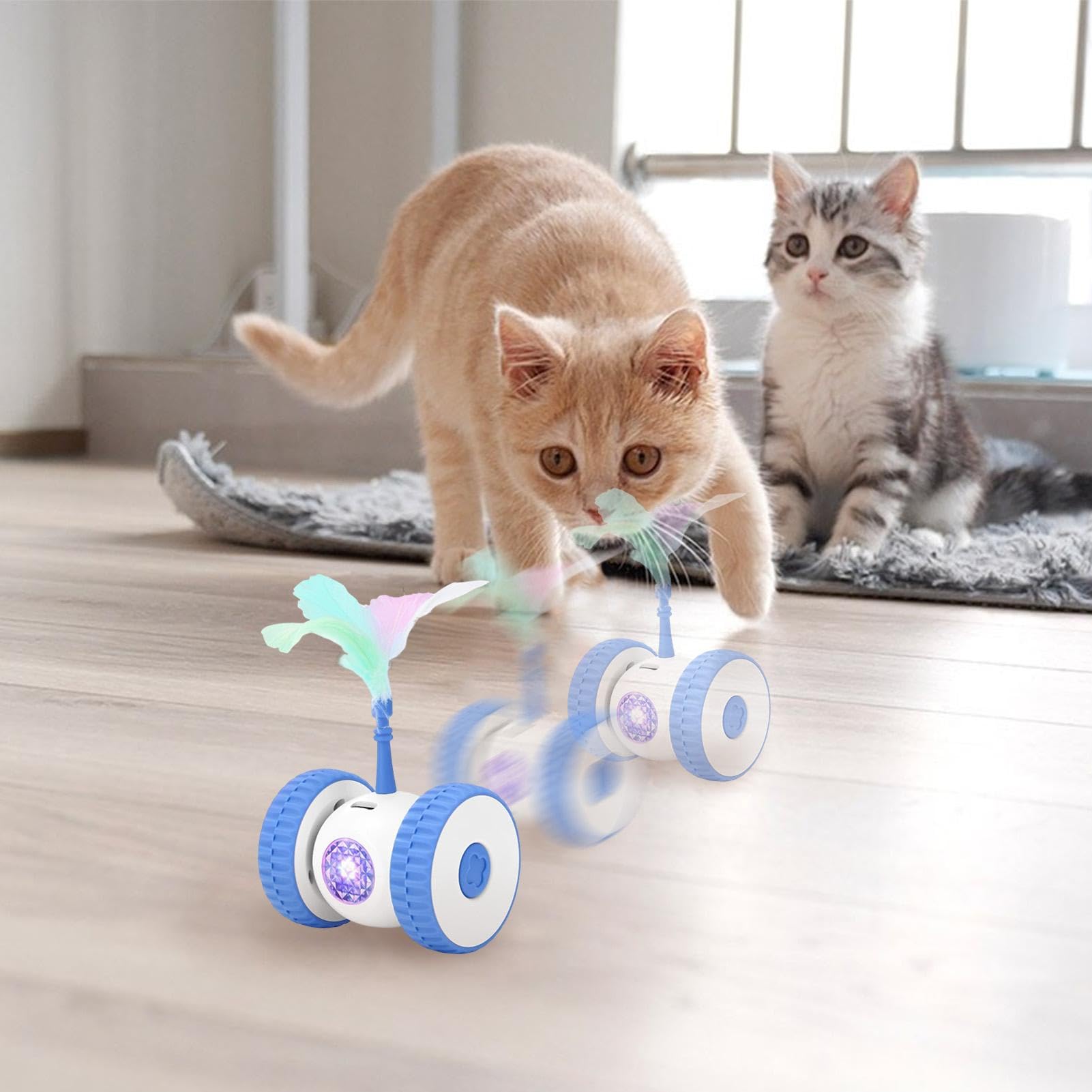 Giocattolo Elettrico Per Gatti Con Telecomando - Topo Intelligente, 2 Modalità Di Gioco, Ricaricabile USB, Evita Ostacoli Automaticamente