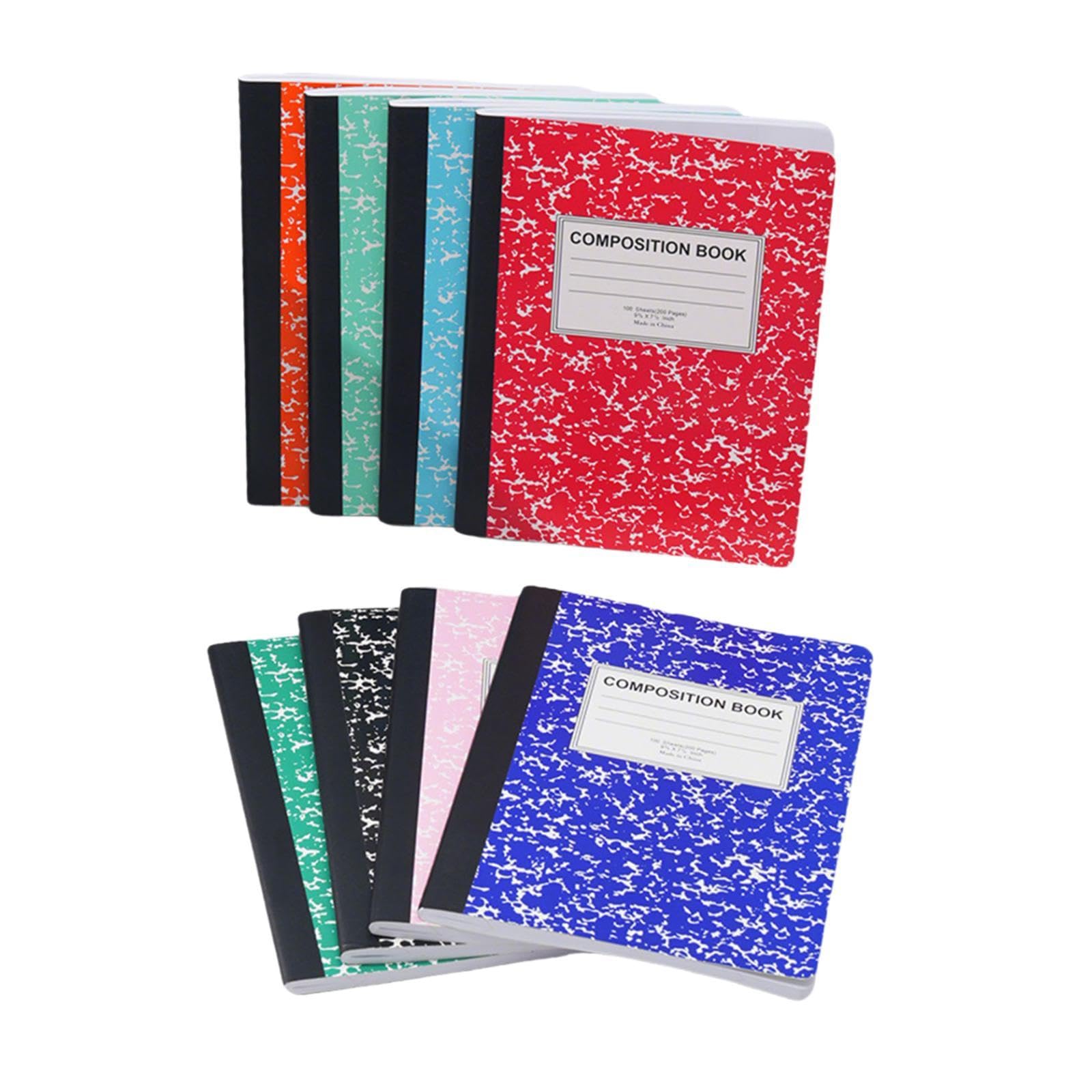 8 Piezas Cuaderno Libreta de Apuntes Diario Agenda Escolar Bloc de Notas con Tapa Blanda Flexible para Estudiantes Profesionales Y Escritores B, Multicolor
