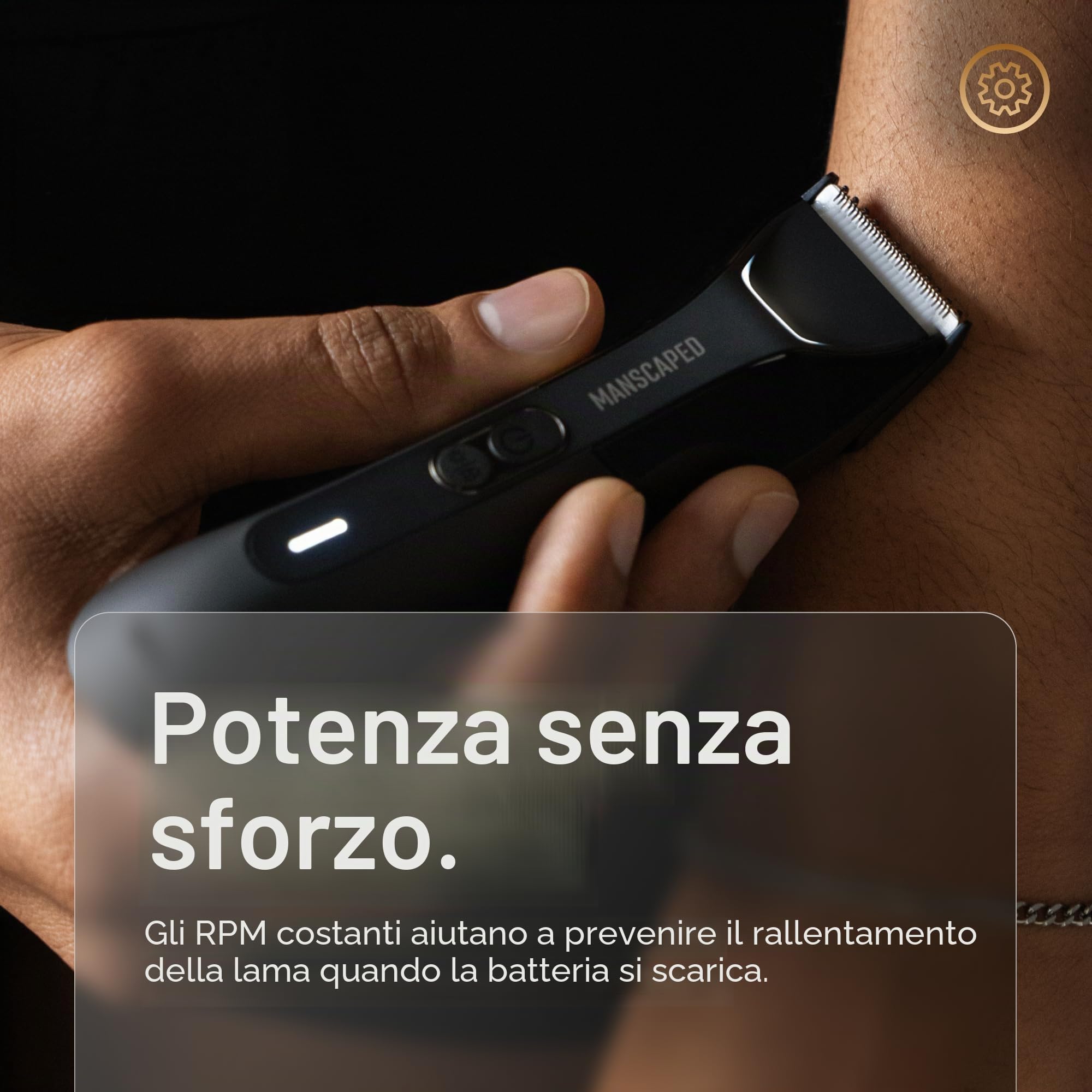 MANSCAPED® The Lawn Mower® 4.0 PRO - Rifinitore per peli del corpo e dell'inguine, lama per rifinitore SkinSafe® aggiornata, impermeabile, USB-C, ricarica wireless, rasoio da uomo, blocco da viaggio
