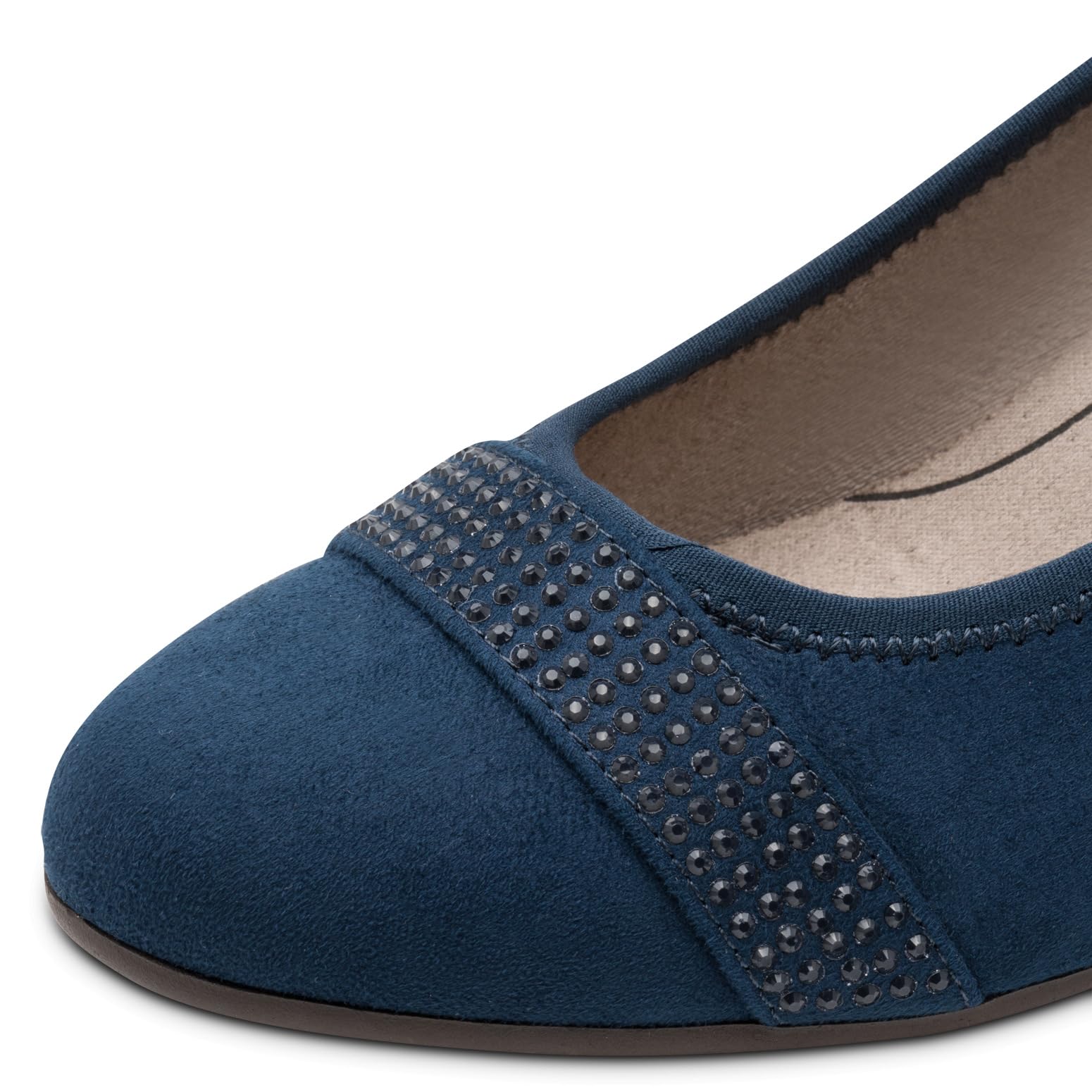 Jana Mary Jane Femme avec détails pailletés Vegan