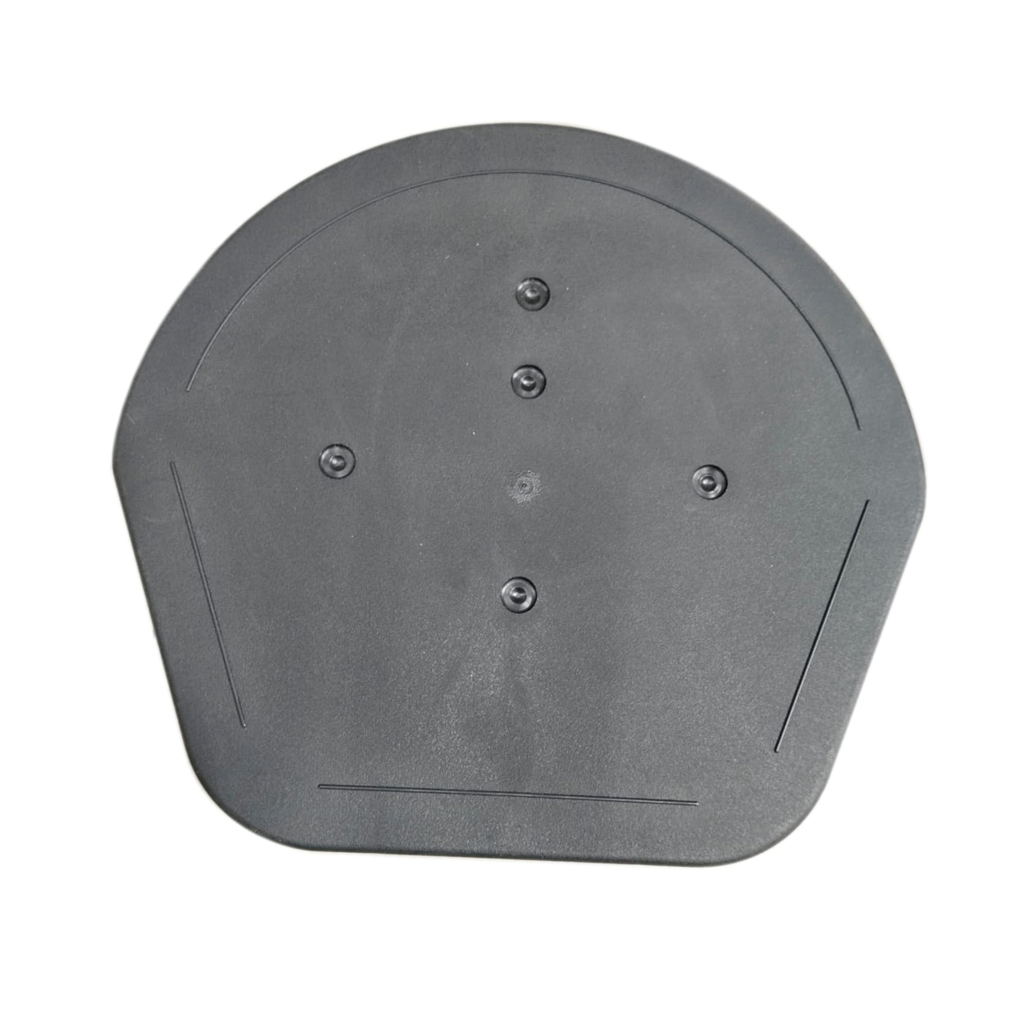 Grey Domed Dry Verge Roof Edging end Cap - 10x9.5x2 Inch Dry Verge Unit Gable Roof Mortar Free (Grey)