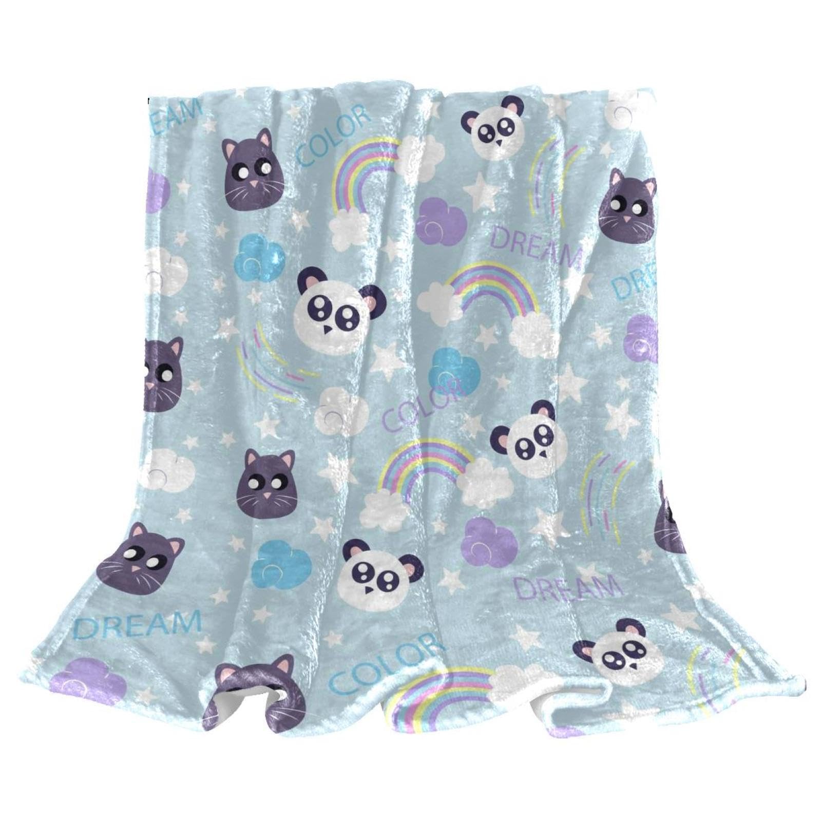 Couverture de lit cartoon panda cat idée cadeau pour toute la maison