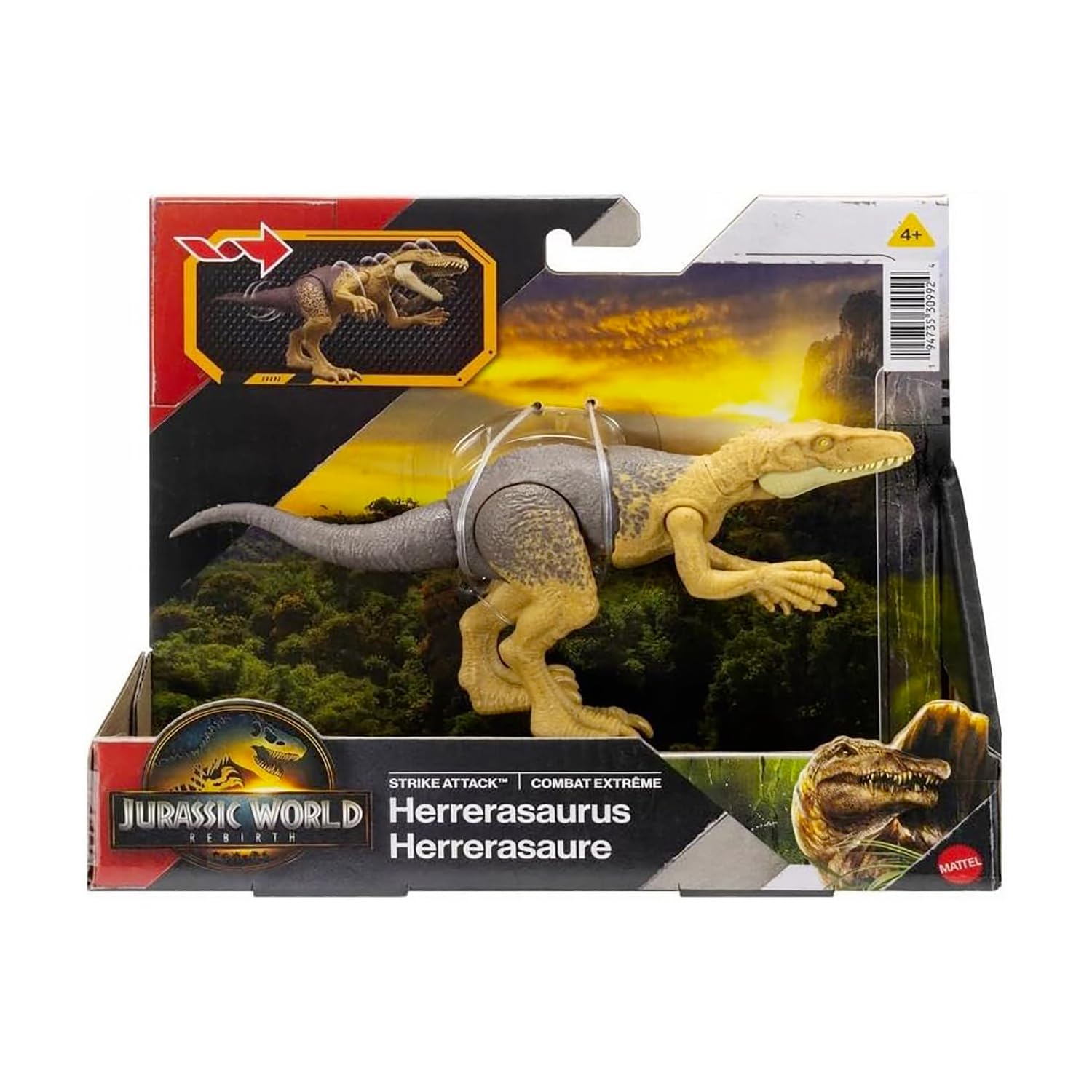 Jurassic World Rebirth Strike Attack Herrerasaurus - Unique, Authentic and Possible Dinosaur Toy