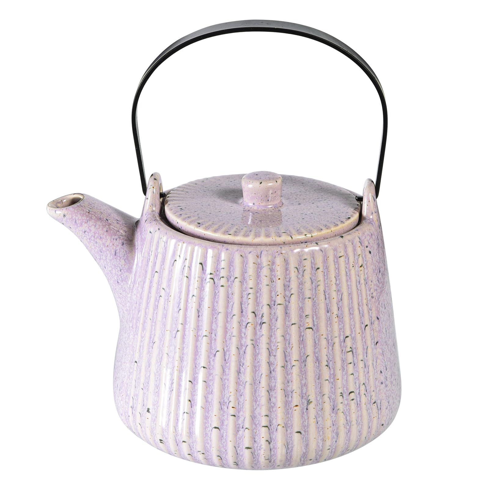 Yundu Tetera de porcelana, 1000 ml, con infusor de té extraíble y colador para té suelto