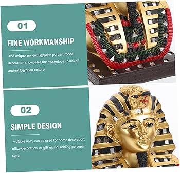 Amazon.co.jp: CORHAD エジプトのファラオの像 樹脂製ファラオの置物