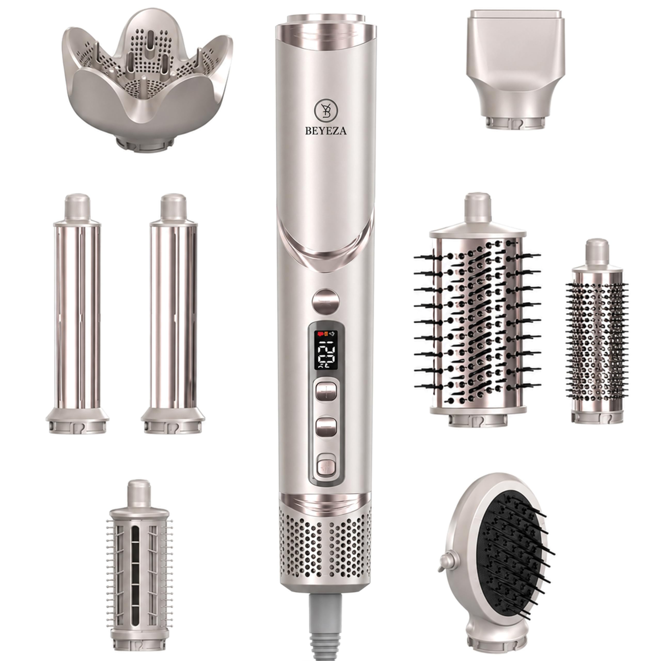 Airstyler Pro 8-in-1 Multistyler - Champagner | 8 Aufsätze | Coanda Airflow | Ionic CurlPro | Alle Haartypen
