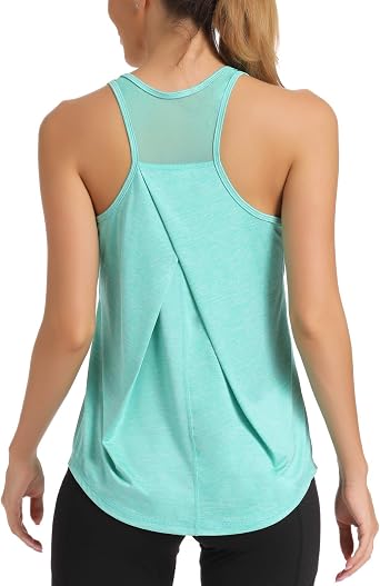 Damen Sport Tank Top Ärmelloses Leichte Fitness Top Yoga Oberteile