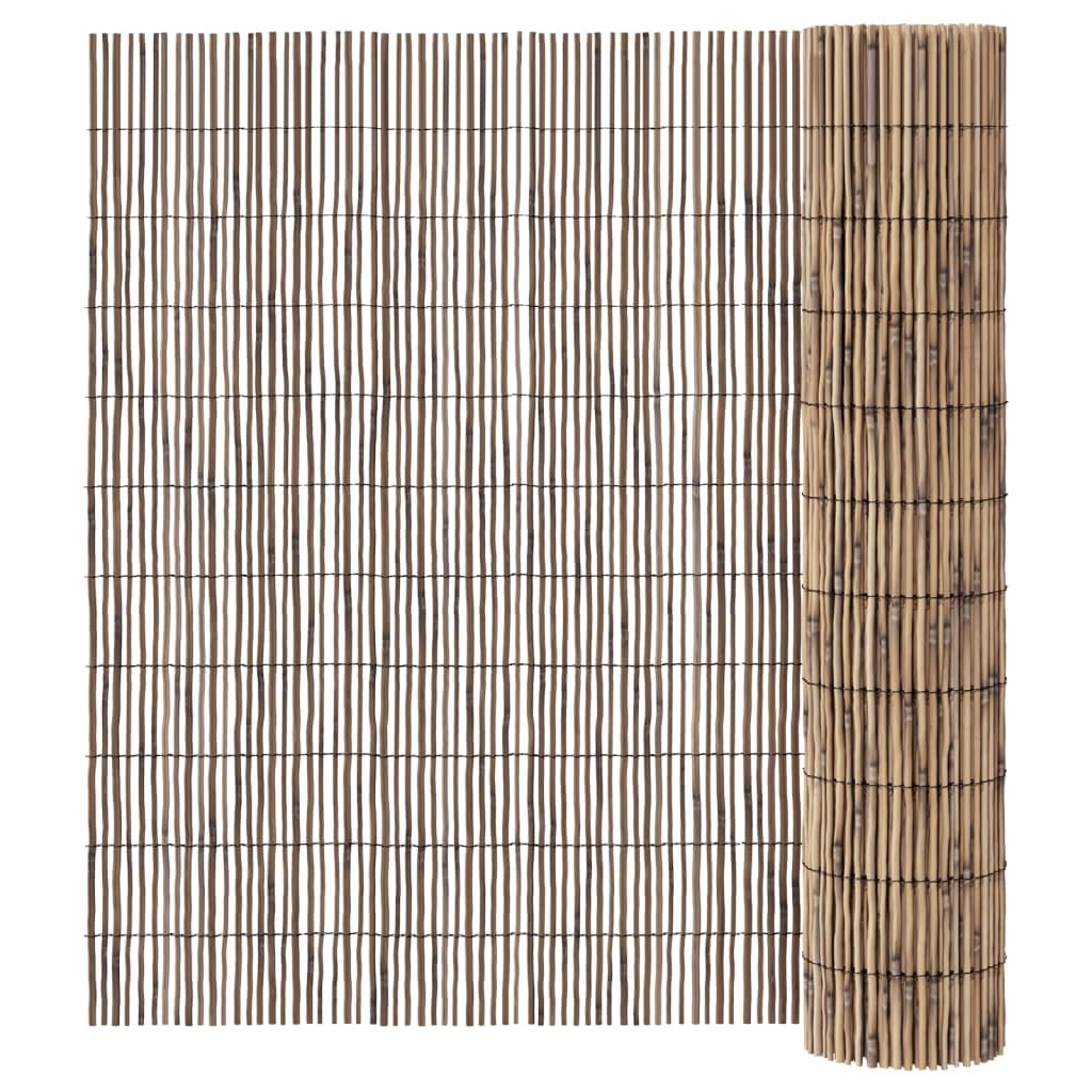 Natural Reed Garden Fence 400x100 cm Privacy Screen Roll for Outdoor Backyard Patio Decor, Water Resistant Fencing Panel Easy to Install with Ties