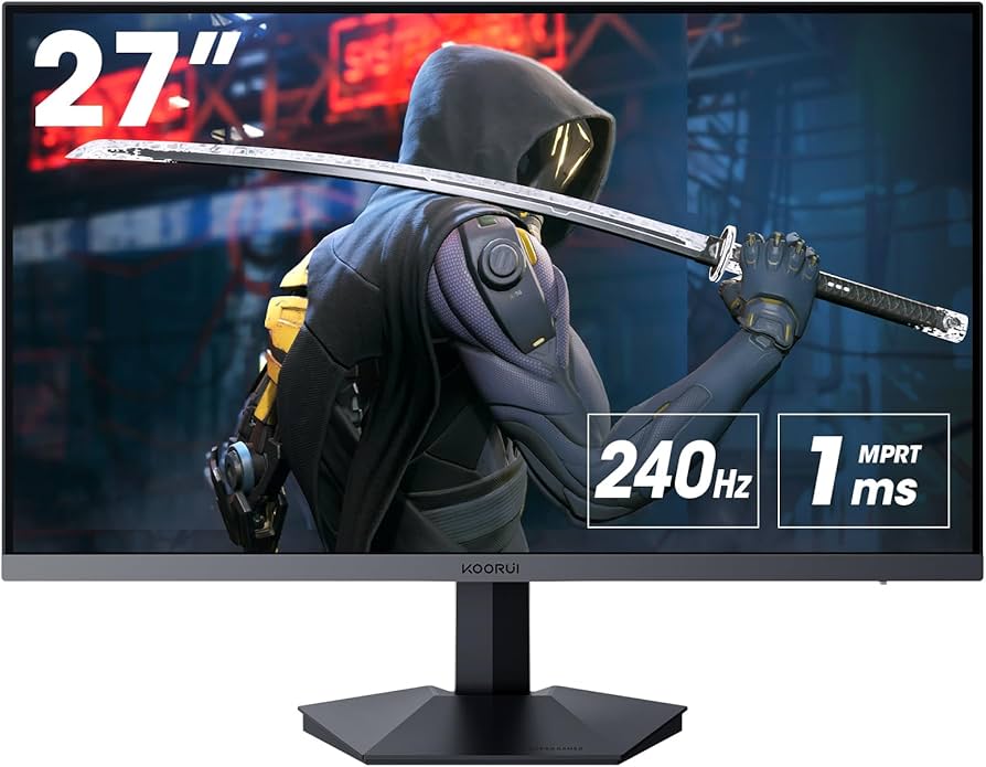 Koorui 27インチ Amazon.com: KOORUI 27 Inch Gaming Monitor 240hz, 1ms, FHD